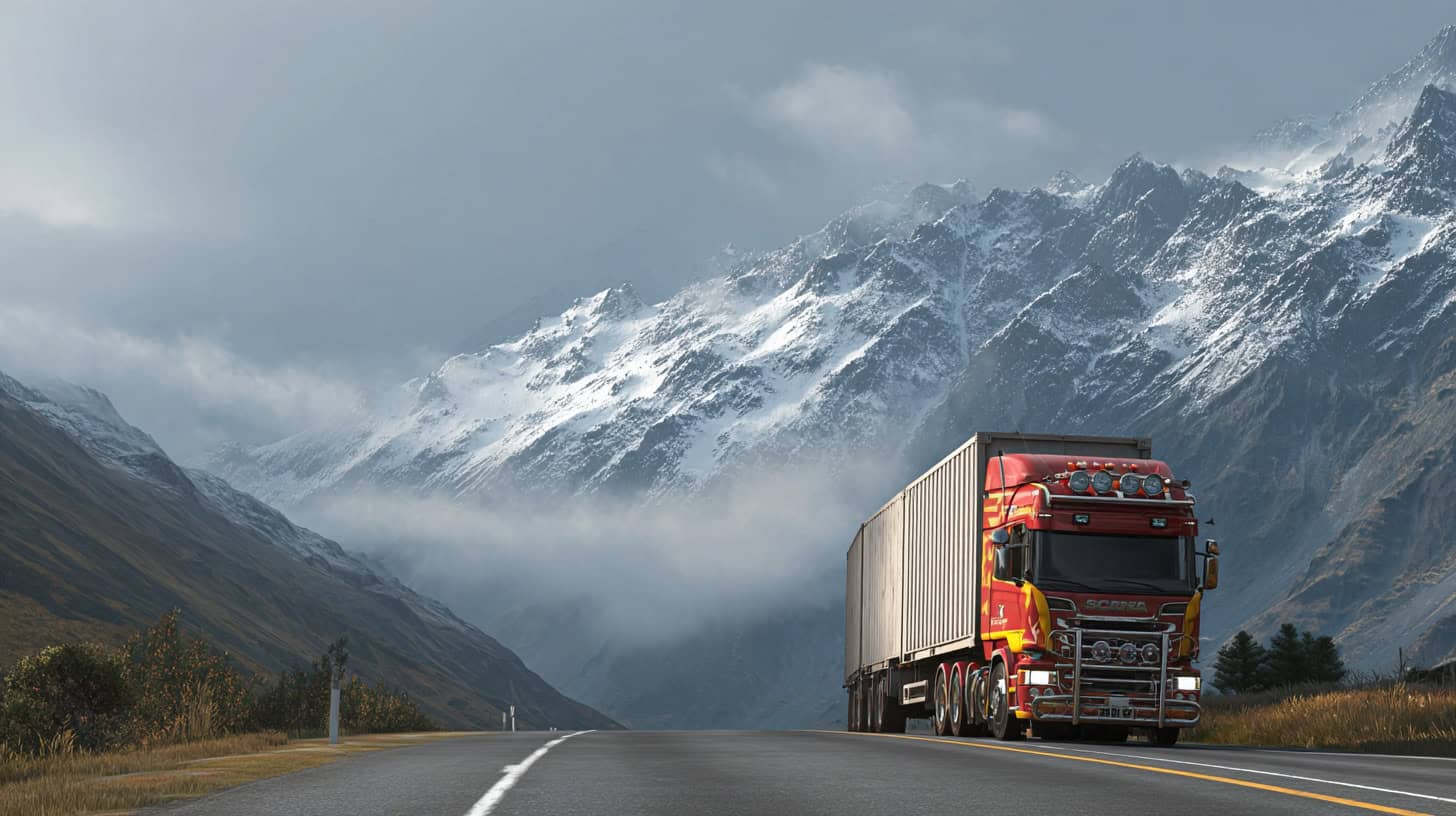 Heavy truck using a lot of fuel in New Zealand